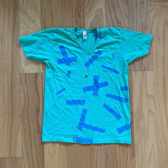 Handprinted and distressed American Apparel tee! - Picture 1 of 3